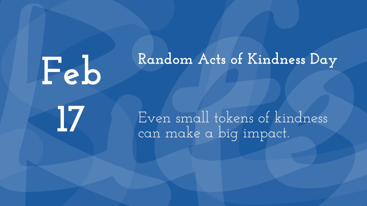 Today is Random Acts of Kindness Day. Even small tokens of kindness can make a big impact. #reslife #residencelife #reslifeengage #residentengagement #studenthousing #residentexperience #residenceeducation #resed #studentaffairs