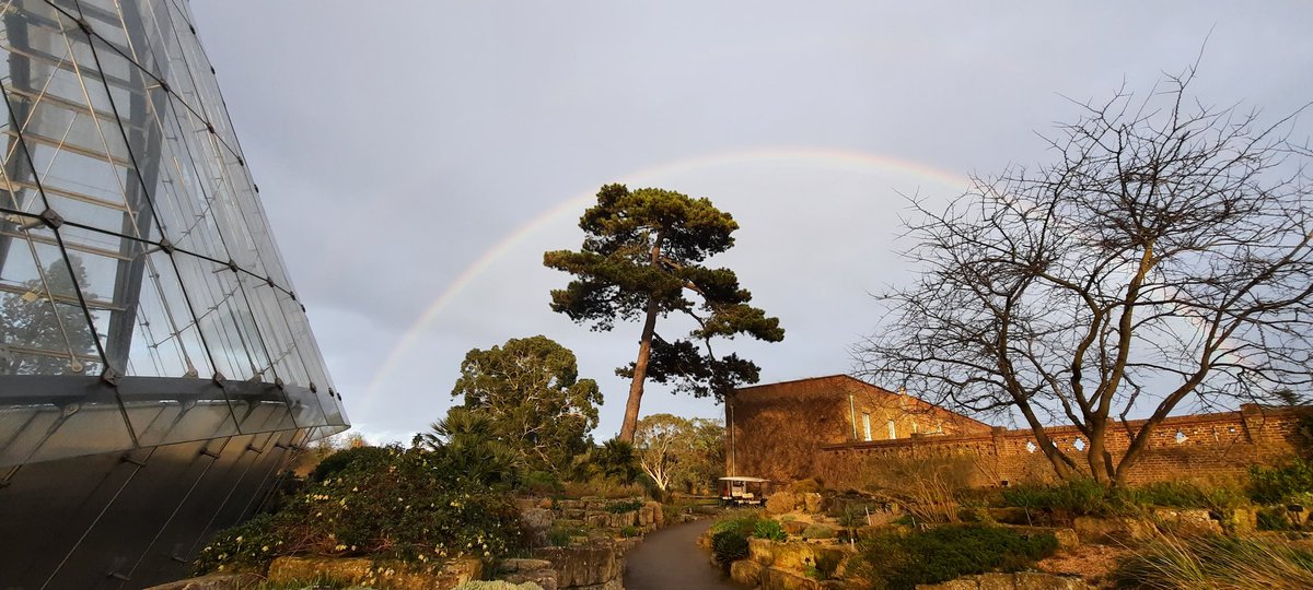 swilloster's tweet photo. A double rainbow at Kew..#Kewmagic https://t.co/ZuhhjHoQUI