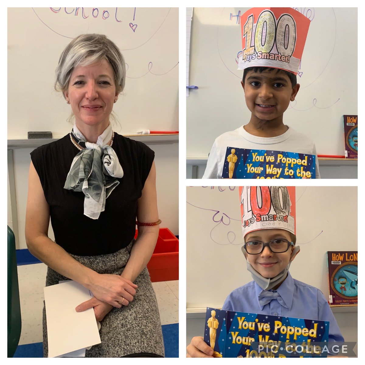 We celebrated the 100th day of school yesterday! Students did a wonderful job on their projects and some of us even dressed as 100 year olds. ⁦<a href="/OLWisdomOCSB/">Our Lady of Wisdom School</a>⁩