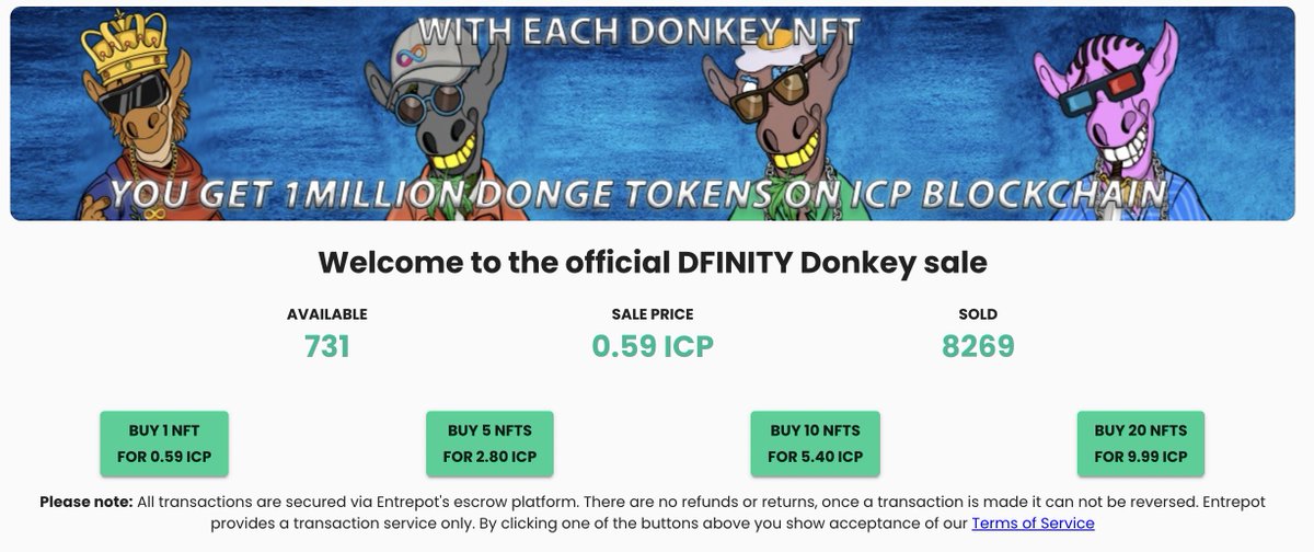 watcher_icp's tweet photo. お、意外と売れてて安心した。みんな様子見しながら買いすぎw #DfinityDonkey $DONGE #ICP #NFT
https://t.co/9voAifmrF2 https://t.co/KA8nYcPeXK