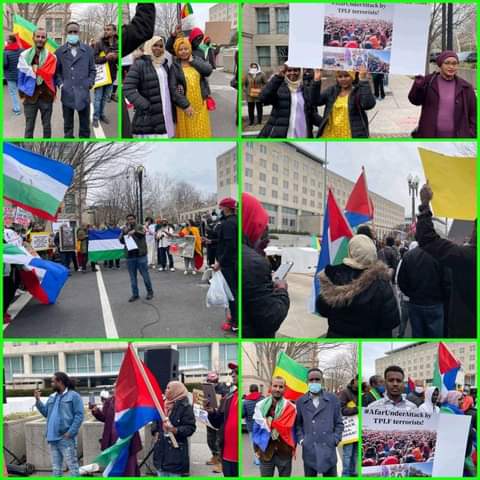 Demonstration #Afar and #Amahara genocide in USA by Ethiopian Diaspora 

#Afarunderattack
#Amaharaunderattack
#stopproxywar
#nomore
#stopcivilianmassacre in Afar and Amahara.