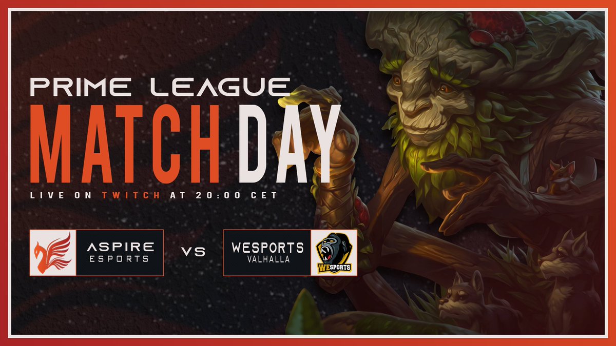 [#PrimeLeague]

It’s game day!🥳

Our main team will be facing @WeSports_RG VALHALLA today!⚔️

The match will start at 8 p.m. CET and @Forsaken53ews will be casting the series!💘

Let’s get it!🔥

#ASPrising🕊️