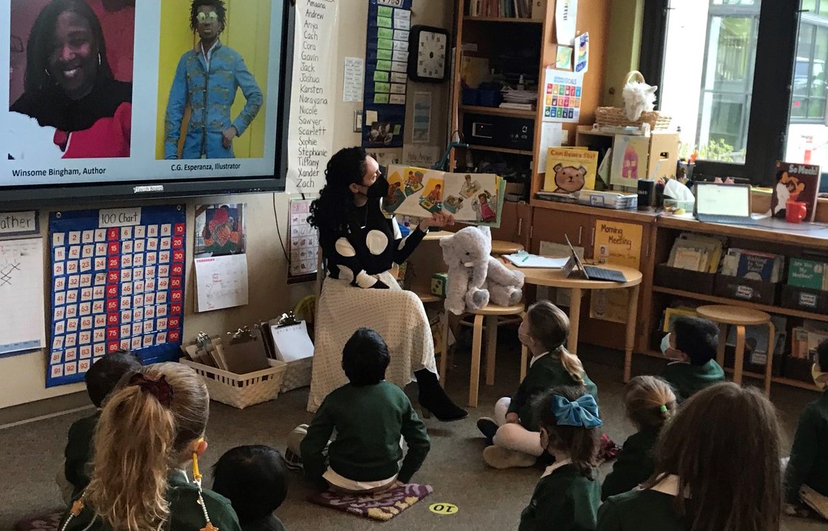 STSKindergarten's tweet photo. As part of our Black History curriculum, today the STS ELC read Soul Food Sunday by Winsome Bingham.  We loved it and think you should read it too!  #gostfalcons #blackhistorymonth #kindergarten #winsomebingham #CGEsperanza https://t.co/MJO8yuENNt