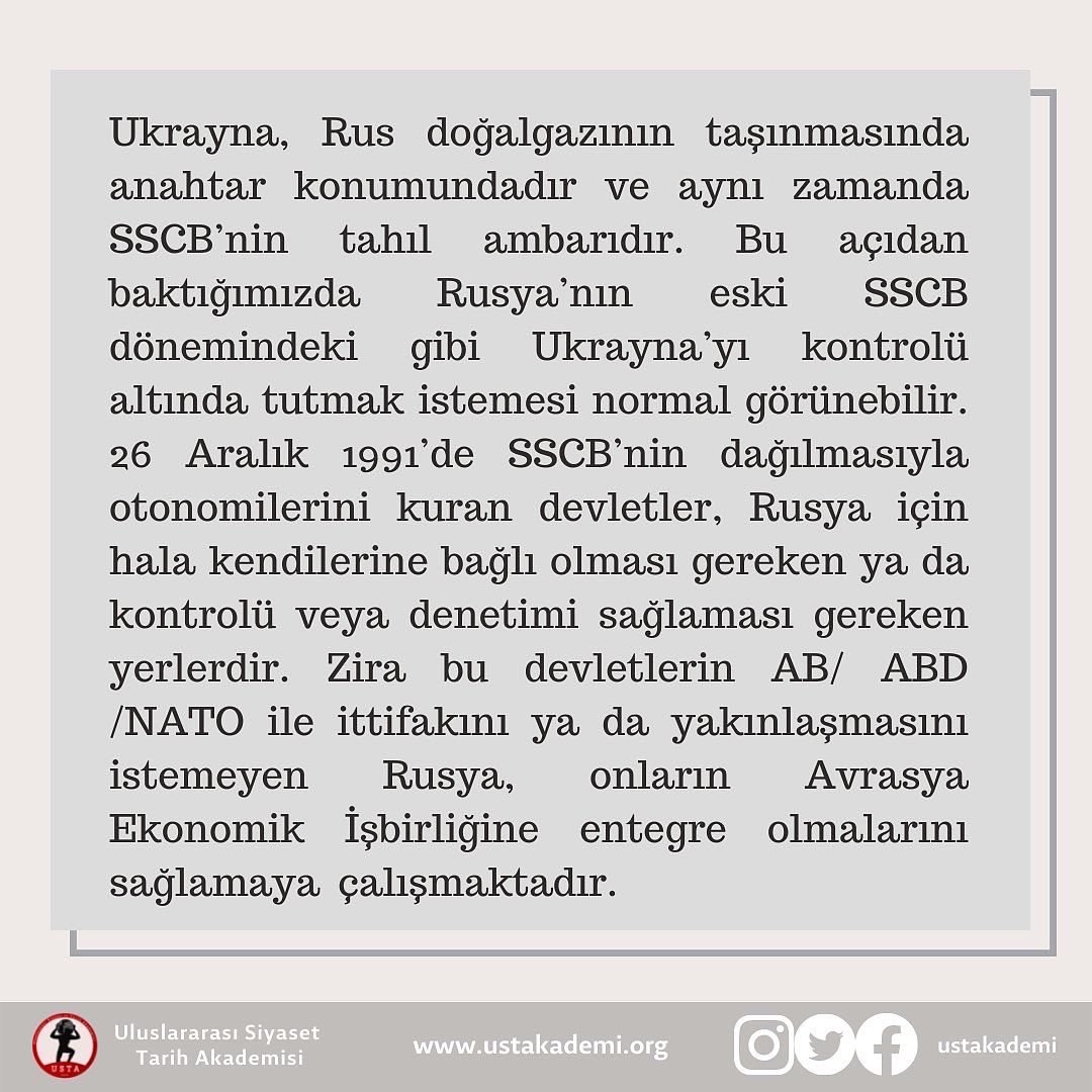 ustakademi's tweet photo. Devamı için https://t.co/Mv18tdnMV5 web sitemizdeki “Ukrayna Krizi” adlı makalemize bakabilirsiniz.

#Ukrayna #RusyaUkrayna https://t.co/NnFmEhkV0M