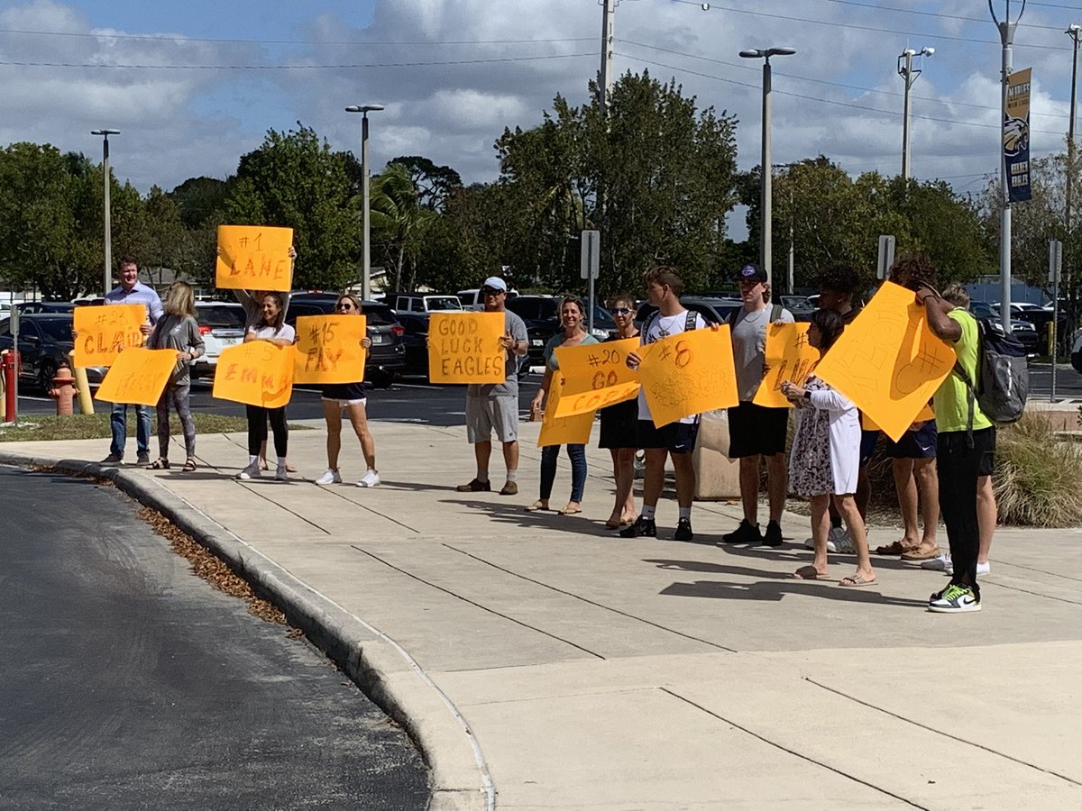 Good luck to the Girls’ Soccer Team as they head off to the State Semi-Final match against Gulf Breeze HS! Go Eagles! <a href="/NaplesHS/">Naples High School</a> <a href="/collierschools/">Collier County Public Schools</a>
