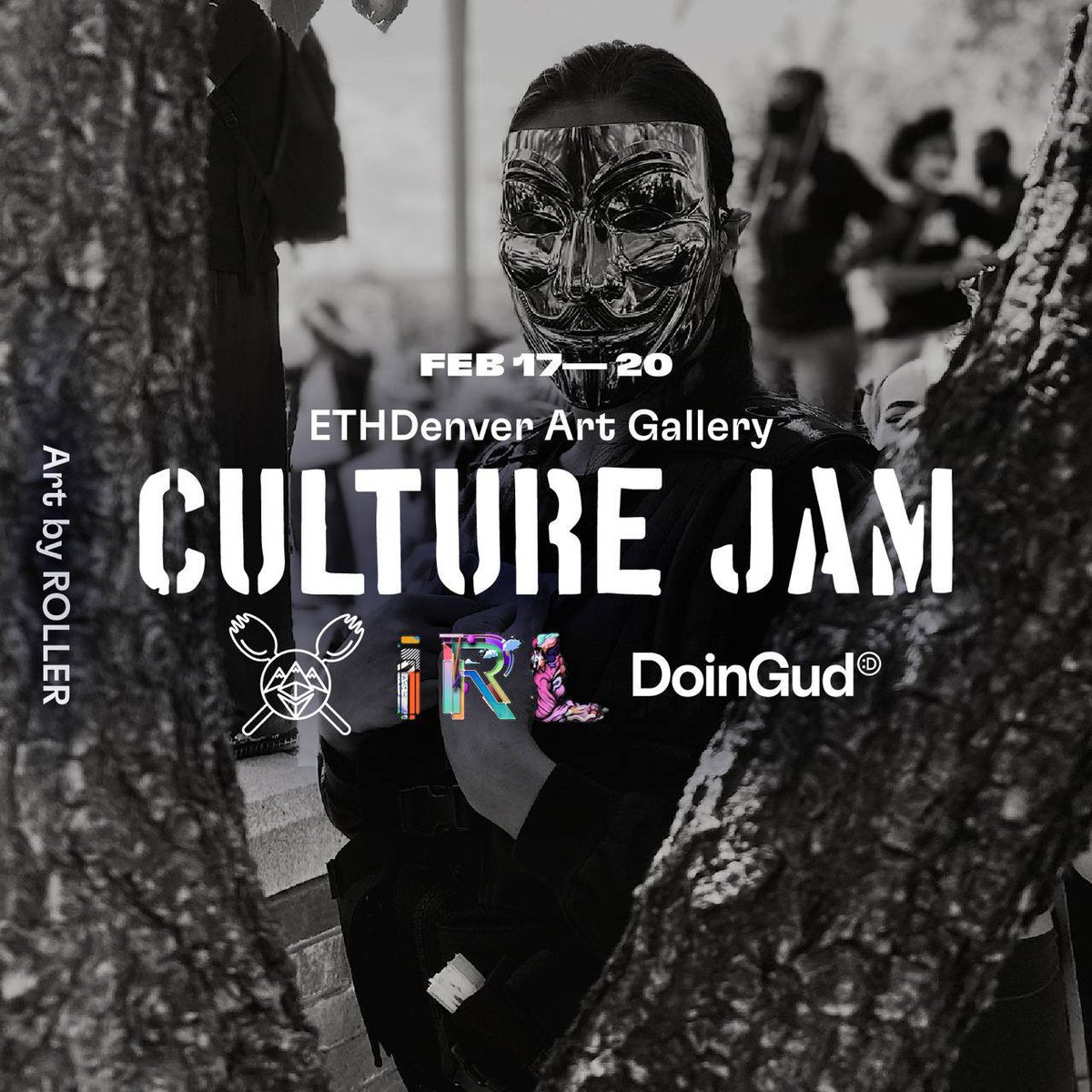 DoinGudHQ's tweet image. Our Solar Punk &amp;amp; Culture Jam Exhibition in collaboration w/ @EthereumDenver, @IRLart__ &amp;amp; @gitcoin is now LIVE! ✨

An incredible array of new &amp;amp; established #NFT artists supporting social causes and local art initiatives in Denver. 

For magic ✨go here 👉 doingud.com/exhibitions