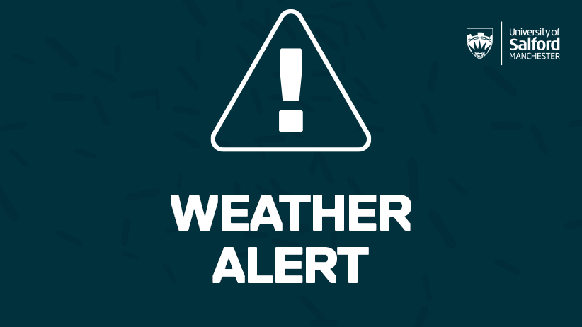 ⚠️ Severe Weather Warning ⚠️ 

Due to severe weather you are advised to not travel to campus tomorrow (18 February)

Wherever possible all lessons will go ahead online, with practical workshops suspended. Please check Blackboard and your email for information about your course.