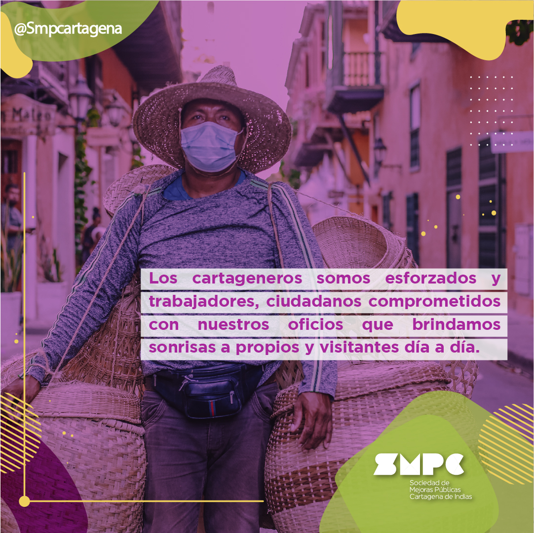 SMPCartagena's tweet photo. Los cartageneros somos esforzados y trabajadores, ciudadanos comprometidos con nuestros oficios que brindamos sonrisas a propios y visitantes día a día.
#SeguimosCuidándonos #Smpcartagena #CartagenerosComprometidos https://t.co/udXKkxxY7z