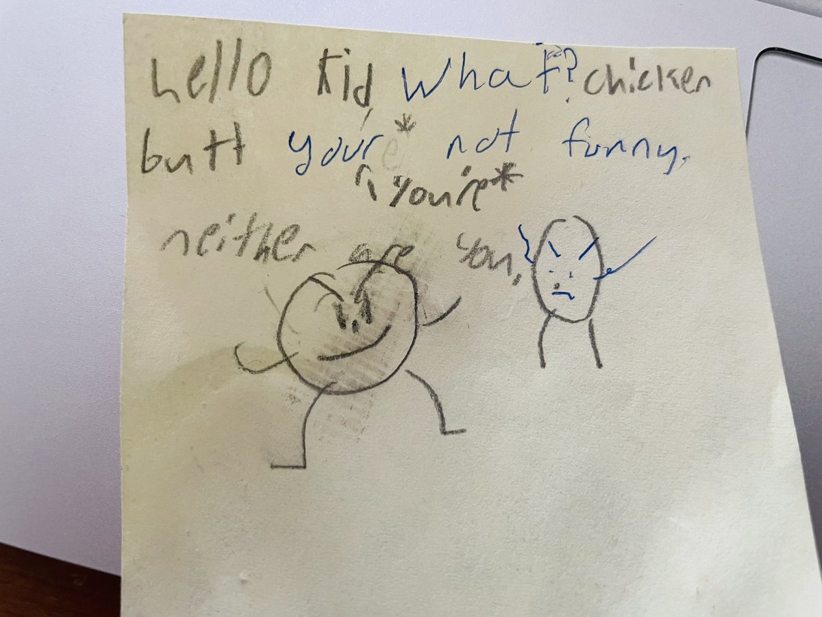 Proud parent moment #futurecopyeditor #grammarpoliceintraining