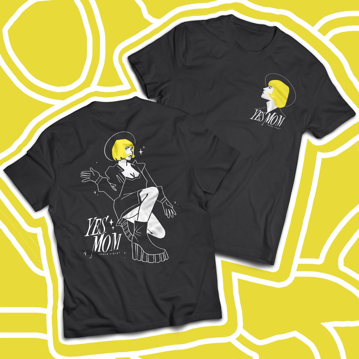 mournindoves's tweet photo. "i'm the one to beat, yeah"
need some yes mom merch? loving the song and wanted to mockup some fun designs!
@TessaViolet #YesMom #tessaviolet #illustration https://t.co/NCnhoR1orF