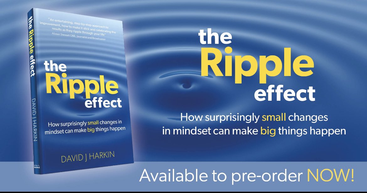 📢 So I’ve got a little news.

I’m chuffed to announce that at the end of March, I’ll have my first book published called ‘The Ripple Effect’.

If you fancy a pre-order then please visit the link below

➡️ WHSmith : lnkd.in/dR7XhuAY

I hope it creates some ripples!