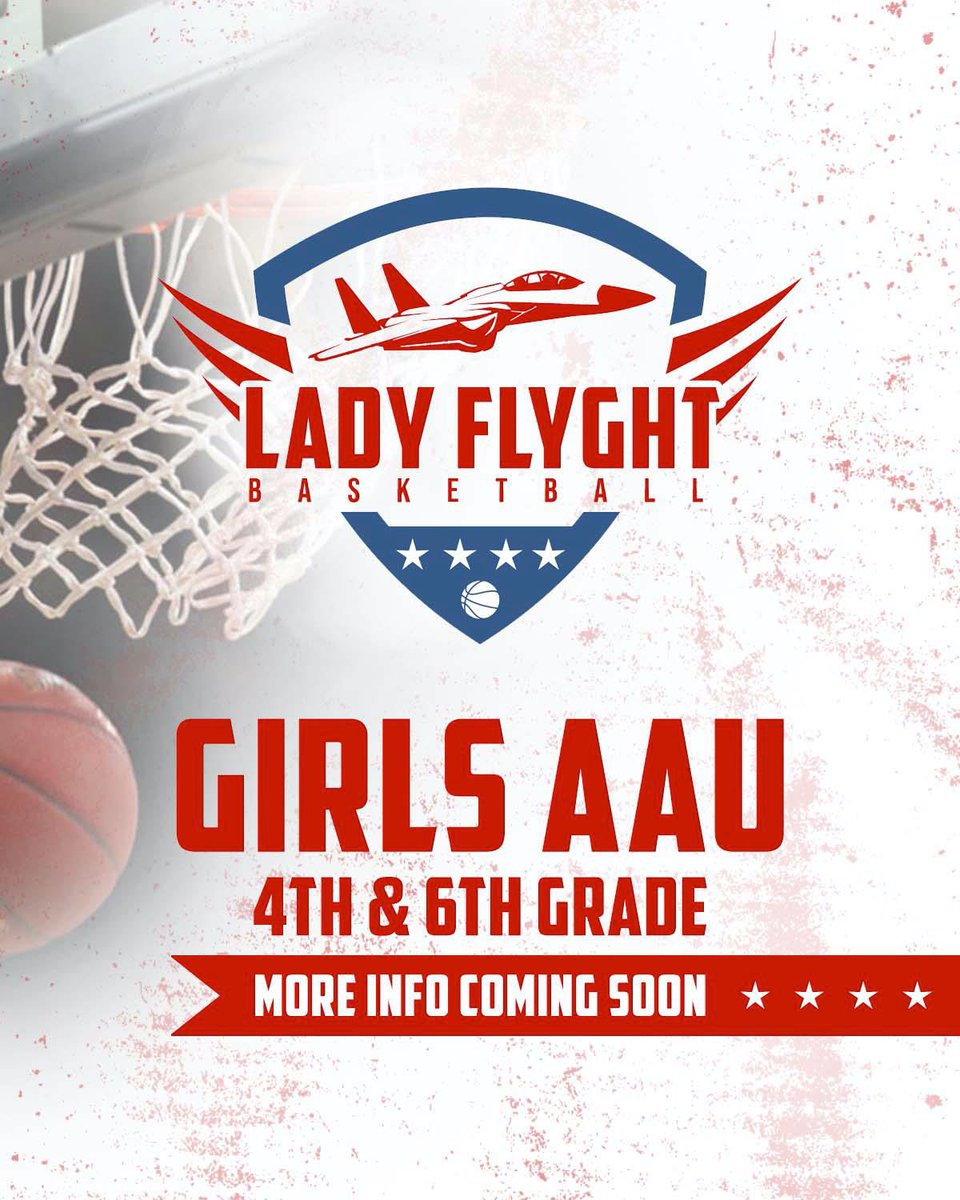 Fill out the form at theflyghtacademy.com/ladyflyght if you are a parent of a 4th or 6th grade girl that is interested in competing with our Lady Flyght AAU program. 

Tryout dates to be announced soon!
