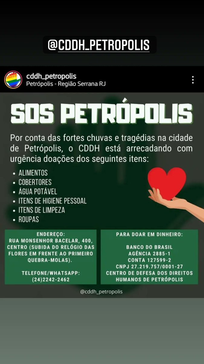 afonso3d's tweet photo. Onde ajudar https://t.co/Mc2kPwaXh1
