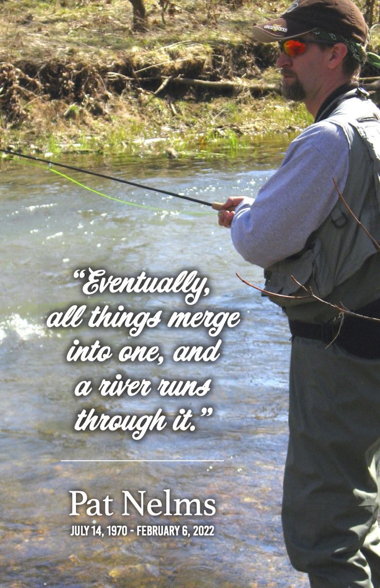 CreateAdrew's tweet image. This week we said goodbye 😭 to our amazing brother, uncle, son, and friend. Pat fought brain cancer for the last 4 years, won his battle and is now pain free. Miss you more than I ever thought possible...Hug your people. #Cancersucks #braincancer #flyfishing