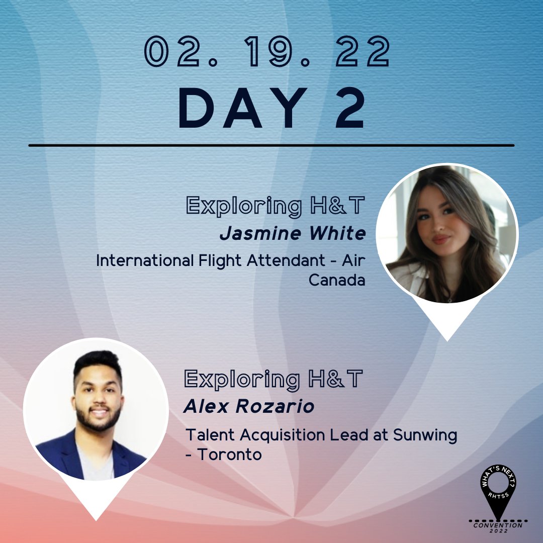 ⭐ DAY 2 ⭐

Here are the industry professionals joining us for Exploring H&amp;T panel on Day 2of RHTSS 2022 Convention.