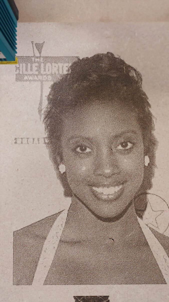 LAW_S_MK's tweet photo. Laser engraving of the beauty that is #condolarashad https://t.co/14CutDxFKP
