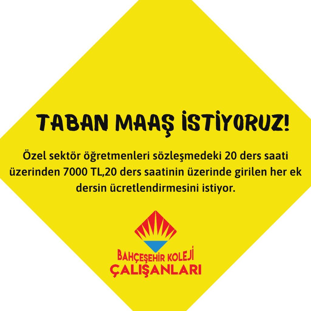 BK_Calisanlari's tweet photo. Özel sektörde çalışan öğretmenler emeğinin karşılığını istiyor!

#ÖğretmeneTabanMaaş https://t.co/F3fr8Q0xY2