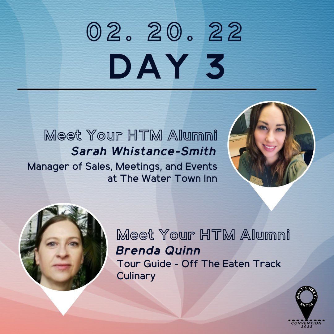 ⭐ DAY 3 ⭐

Our delegates will have a chance to network with HTM alumni! Swipe to see HTM alumni joining us for "Meet your HTM Alumni"!