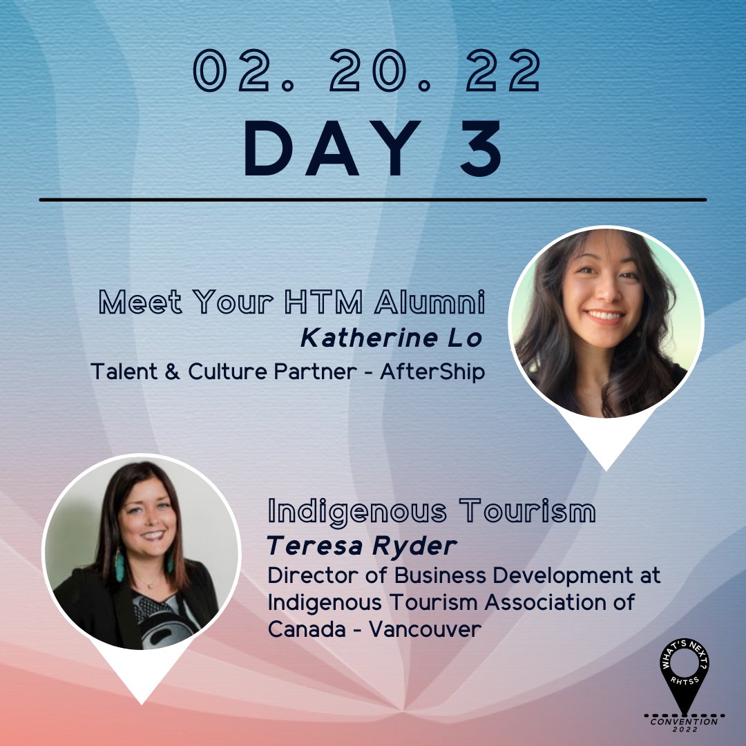 htssociety's tweet photo. ⭐ DAY 3 ⭐

Our delegates will have a chance to network with HTM alumni! Swipe to see HTM alumni joining us for "Meet your HTM Alumni"! https://t.co/mVrFfV07Ty