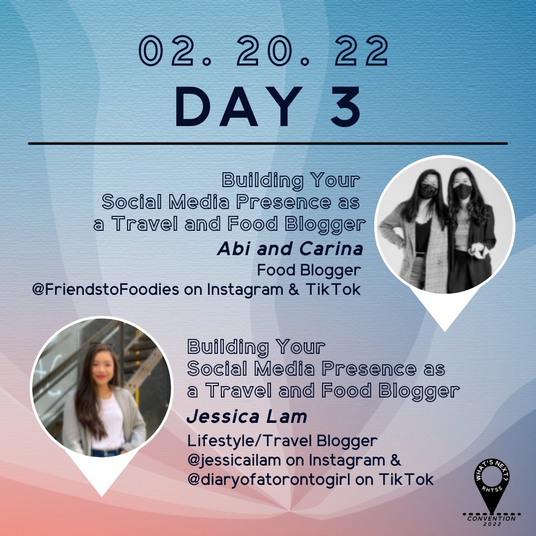 htssociety's tweet photo. ⭐ DAY 3 ⭐

Starting the day off with Brunching &amp; Mimosas demo! The recipe will be released for you to follow. 

Then we have “Building Your Social Media Presence as a Travel and Food Blogger” panel to help you learn about the fast-growing social media profession in H&amp;T sector! https://t.co/zqqN3pyetF