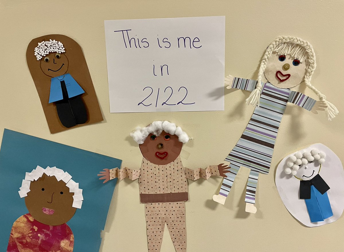 MrsHipius's tweet photo. Room 126 @syracuselatin is imagining themselves 100 years from now, to celebrate #100daysofschool https://t.co/M5eNCdvlvQ