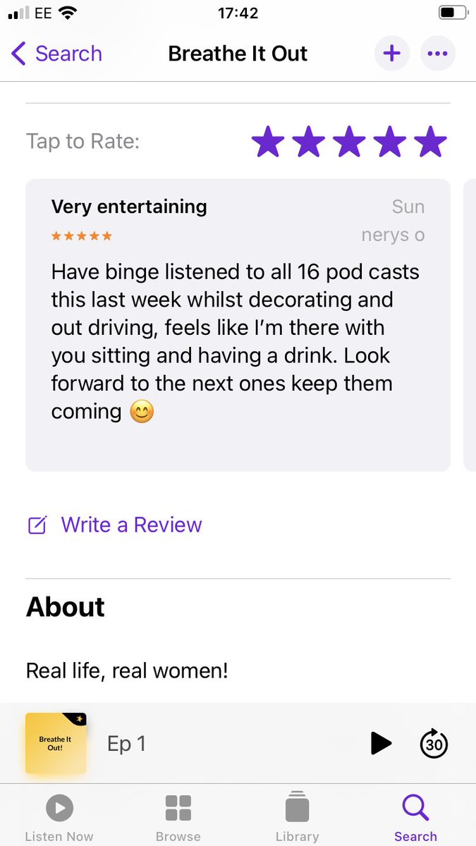 BreatheItOutPod's tweet photo. Love this kind of feedback! 😁 https://t.co/gBVAu0qNQe