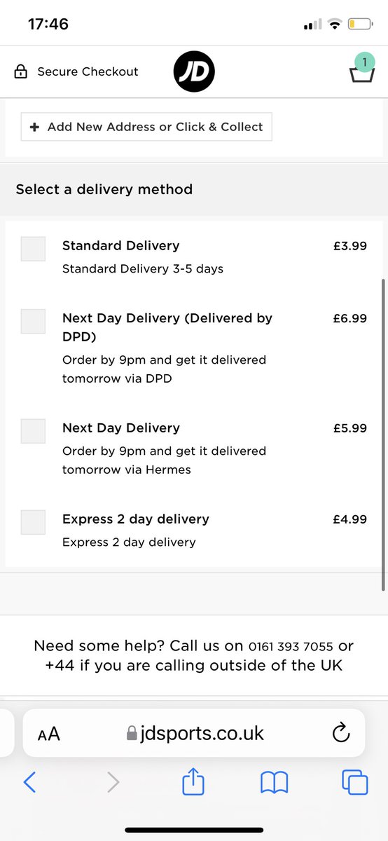 nickfox321's tweet photo. @JDhelpteam If I have subscribed to JDX unlimited delivery, why am being asked to pay for delivery https://t.co/uC04zKhIx7