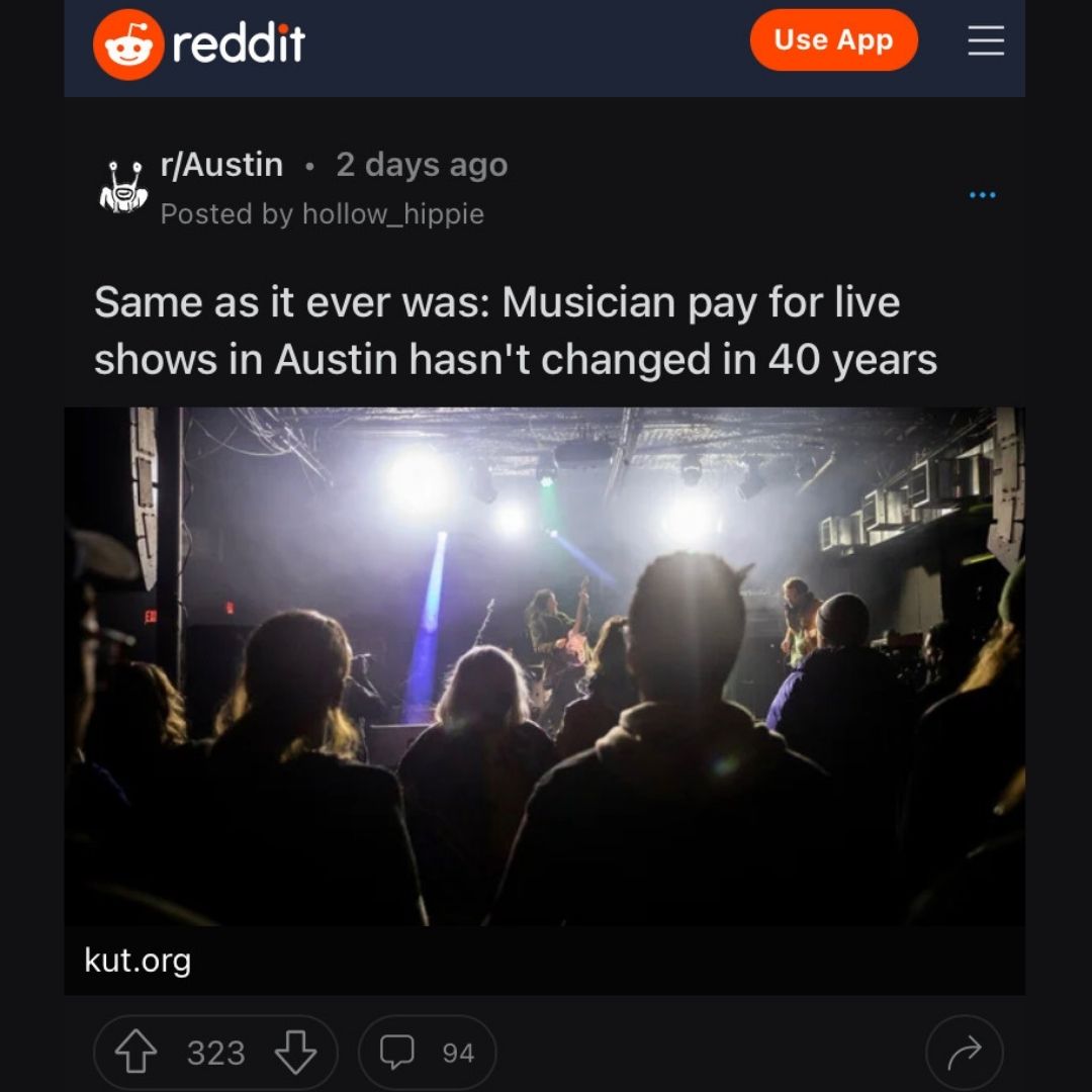 Y'all, it seems like the latest episode on musician pay in Austin has struck a nerve! We've read some comments, but if you've listened to the episode we'd love to hear what you're thinking! You can leave a response in our stories, DM us, or let us know at kutkutx.studio/contactpausepl…