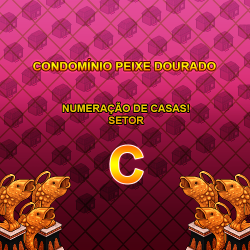 CNDourada's tweet photo. 🚨 ATENÇÃO!
O Condomínio Peixe Dourado estará fazendo a segunda etapa de renumeração!
Moradores do Setor C serão afetados.
Estamos entrando em contato com cada morador e informando seus novos números.
@HabboPTBR
#Habbo #SetorC https://t.co/HFRkBmnlFQ
