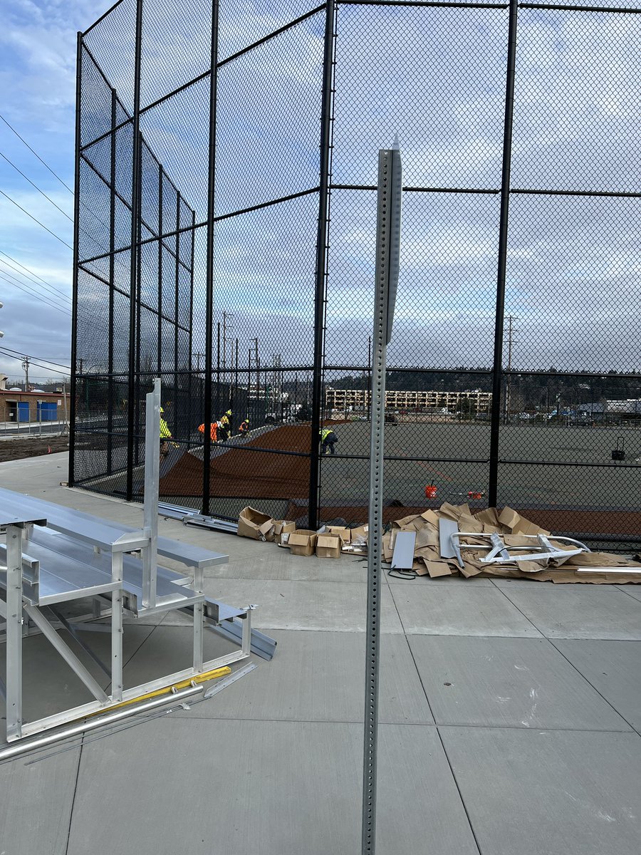 CoachCougNix's tweet photo. It's goin' down! Warning track first! #GetEmTrojans https://t.co/vIs46E2JUH