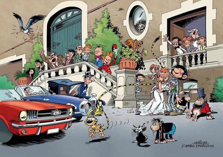Franquin_Cie's tweet image. Dessin J. M. #krings #gaston #lagaffe