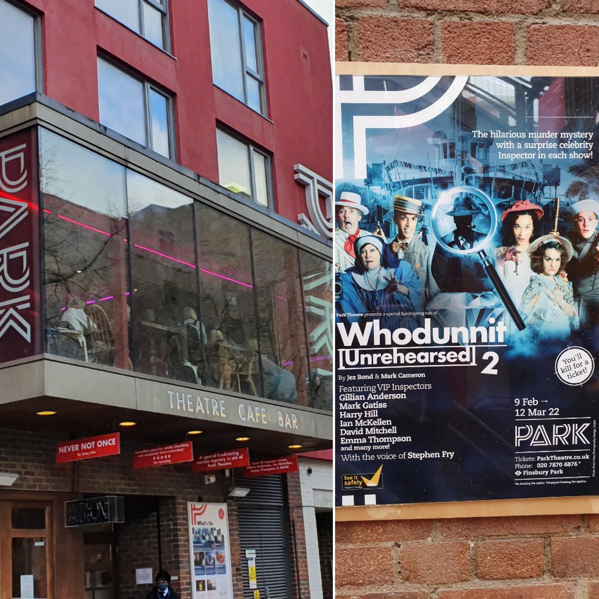 MLKster's tweet photo. Long overdue return to @ParkTheatre this afternoon for #WhodunnitUnrehearsed2.
And what a phenomenal guest Detective in @mouthwaite.
I'm immediately looking to see if there are any tickets left for future performances...
---
#TamzinOuthwaite #JezBond #MarkCameron #ParkTheatre https://t.co/6YHr1uEvlO