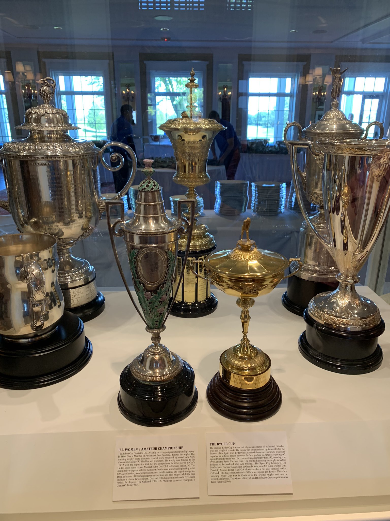 Golden Age on X: The Oakland Hills trophy case 😢. That's trophies from  the US Open, US Amateur, PGA Championship, Ryder Cup, Et al.   / X