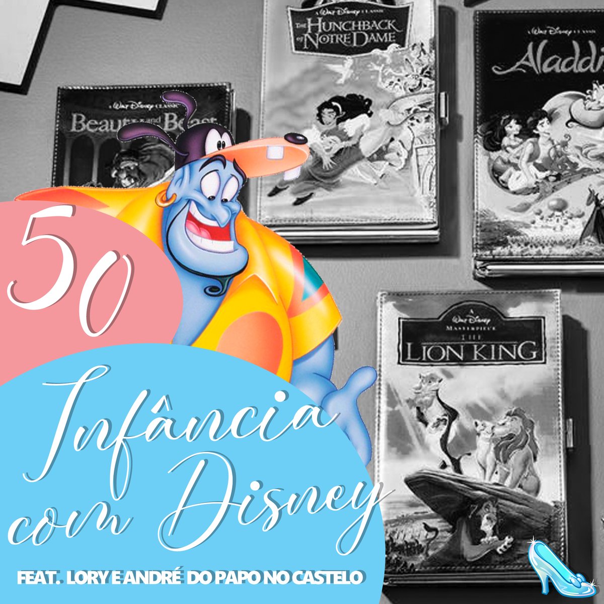 BibidiCast's tweet photo. Episódio 50 no ar! Nos juntamos com o pessoal do @paponocastelo pra falar sobre nossas memórias crescendo com Disney! Vem ouvir:

➡️Spotify: https://t.co/fJZij9gN4W

➡️Demais plataformas: https://t.co/7GT5BFpqz3 https://t.co/Ypal3wM7YD
