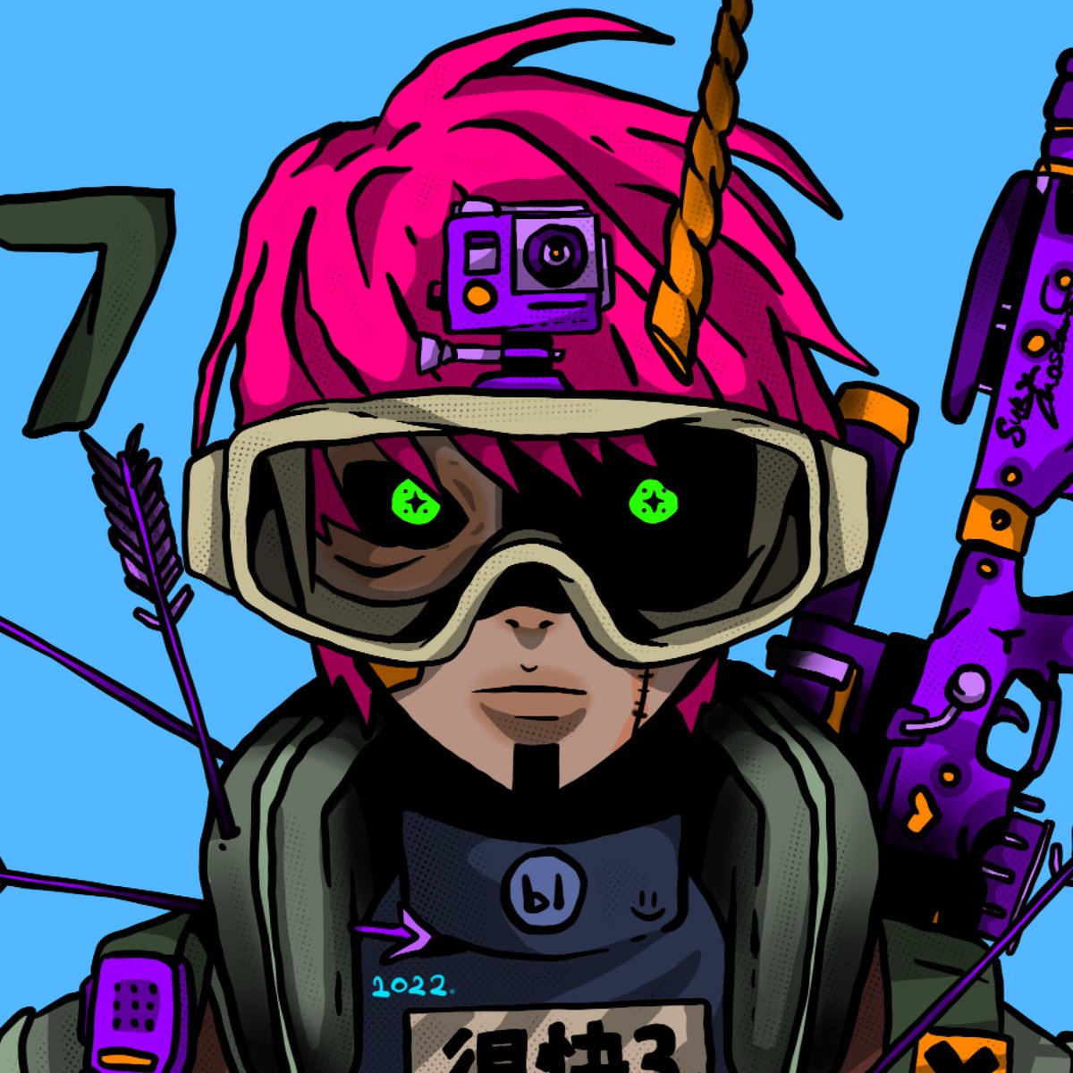 subwwaym's tweet photo. WIP / 07 mercenary 
soon on @withFND https://t.co/fdayL4noaa