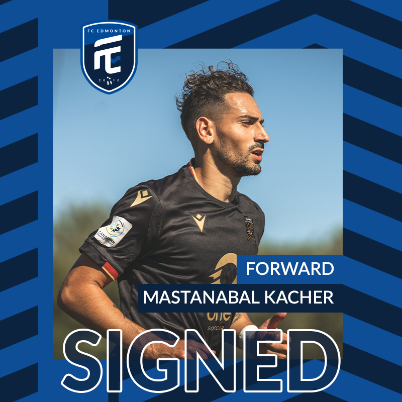 FCEdmontonNow's tweet photo. Welcome to Edmonton @MastaKacher!

#FCEd l #CanPL