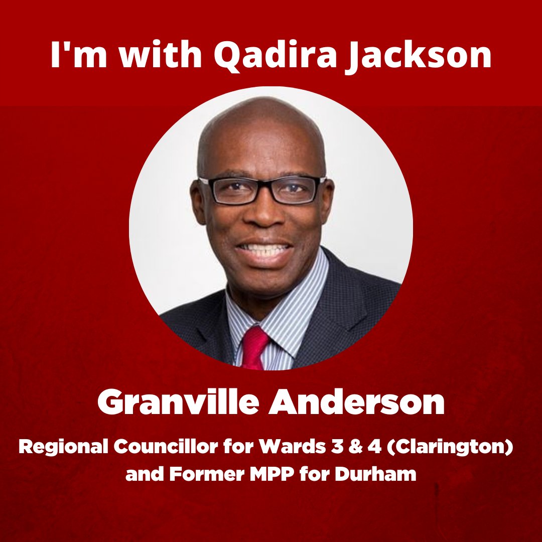 Granville Anderson is supporting me in becoming the next <a href="/OntLiberal/">Ontario Liberal Party | Parti Libéral de l'Ontario</a> candidate in Scarborough Southwest!

Learn more about what he has to say here: facebook.com/voteqadira #onpoli #ssw #scarbTO @GranvilleDurham