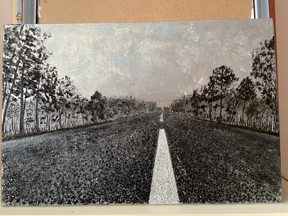 IrynaPylypenko's tweet photo. My last work "Transperancy wall" 
Acrylic painting 15,7 x 23,6 x 0,6"
#art #contemporaryart https://t.co/ofQIh3D3kY