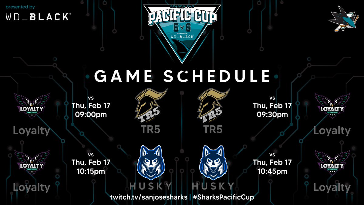 Loyalty (@loyaltynhl) on Twitter photo GAME DAY 🦅🟣⚪️🟢
Back on the ice for the night #2 of the 2nd week at <a href="/SanJoseSharks/">San Jose Sharks</a>🦈 Pacific cup. 🎮🏒
🆚 @Popoye2222 (TR5) & H U S K Y.
⏰ 9PM EST. & 10:15PM EST.
📺 twitch.tv/AskarovNHL.
<a href="/wd_black/">WD_BLACK</a> l <a href="/leaguegaming/">Leaguegaming</a>. GAME DAY 🦅🟣⚪️🟢
Back on the ice for the night #2 of the 2nd week at <a href="/SanJoseSharks/">San Jose Sharks</a>🦈 Pacific cup. 🎮🏒
🆚 @Popoye2222 (TR5) & H U S K Y.
⏰ 9PM EST. & 10:15PM EST.
📺 twitch.tv/AskarovNHL.
<a href="/wd_black/">WD_BLACK</a> l <a href="/leaguegaming/">Leaguegaming</a>.
