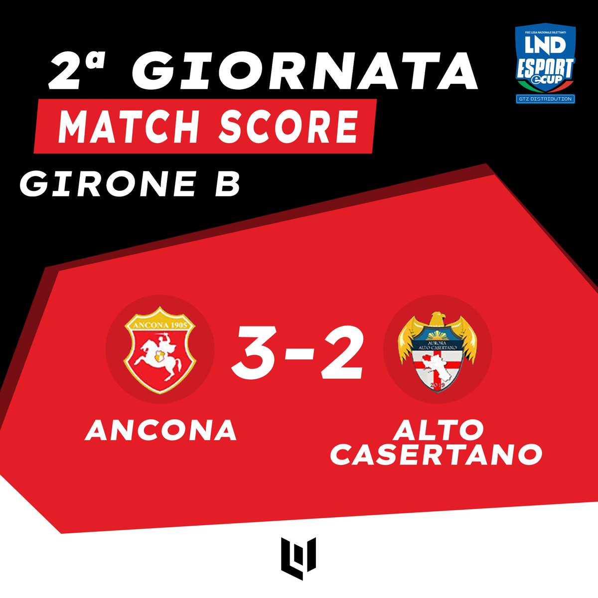 maze_italy's tweet photo. @LNDEsport1 eCup 2022 🏆
VS @AltoCasertanoES  3-2 ✅

⚽ 
@tcastagnella (X3)
👟
@emy___1991
@LucasssCR7 https://t.co/HQ6AJS2FML