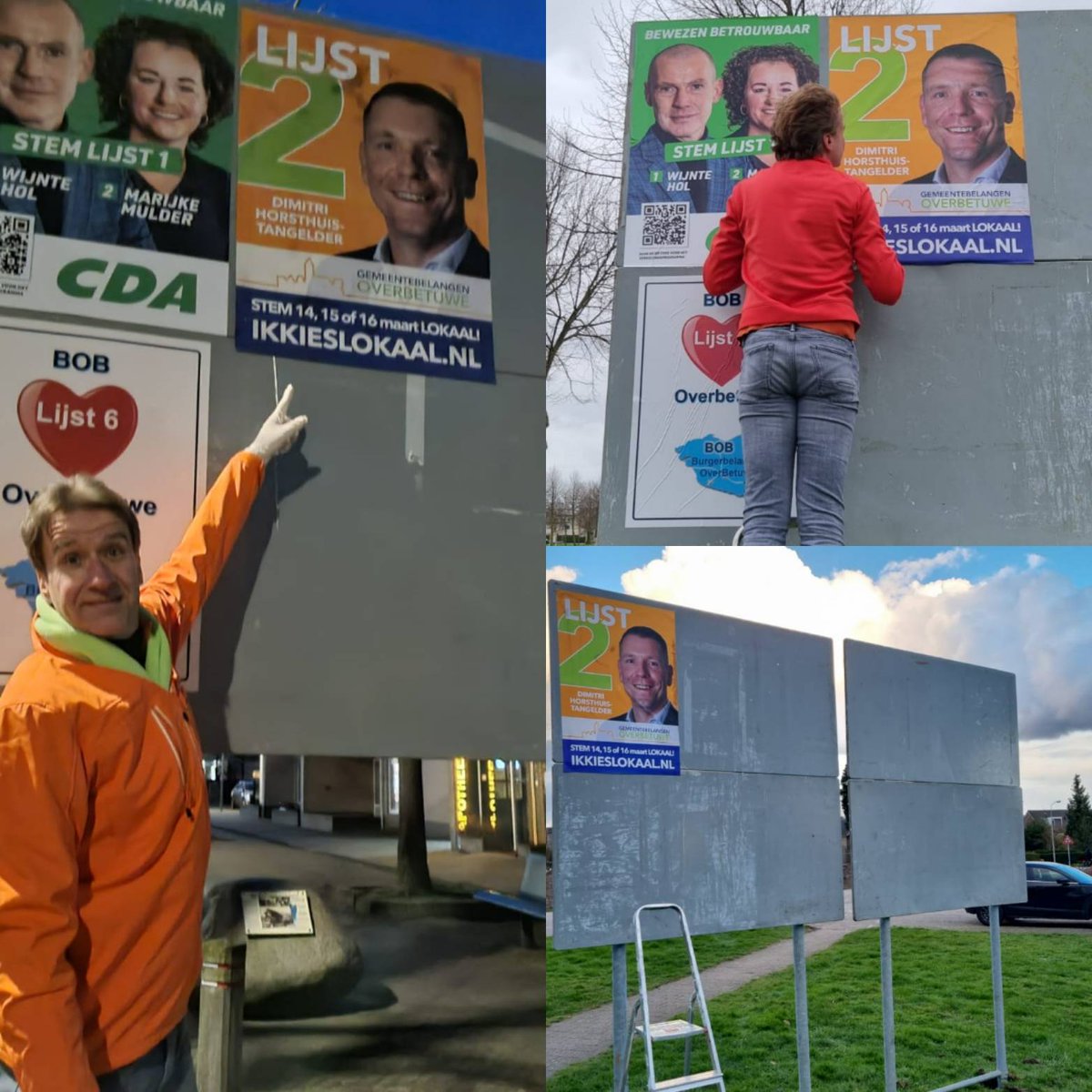 GBOnu's tweet photo. De eerste posters zijn geplakt door het campagneteam met onze slogan: https://t.co/RtMTj8EVMc Waarom zou je stemmen op een lokale partij in plaats van een landelijke partij? #ikkieslokaal #GBO #GR2022 #gemeentebelangen  https://t.co/MaMCOX2PKE https://t.co/EMNtUIJa2r