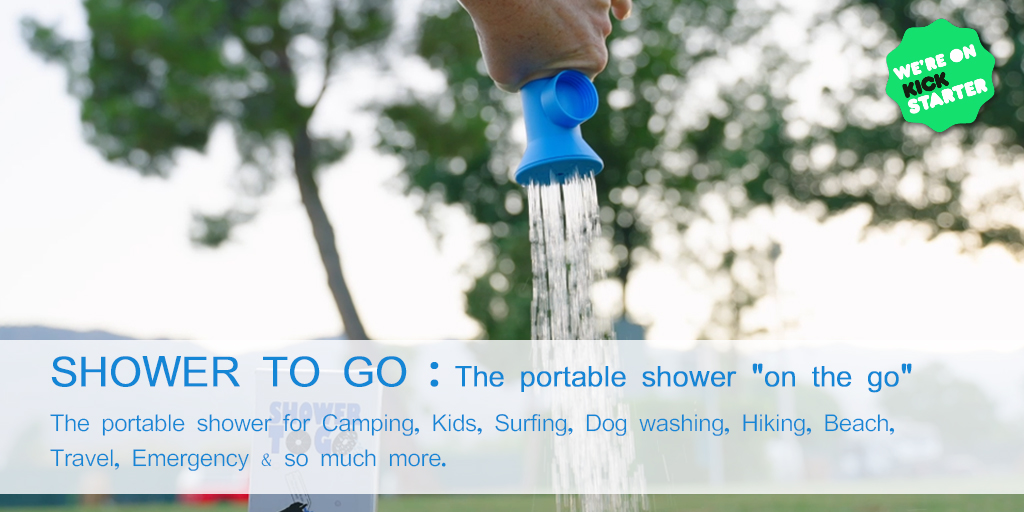 Shower TO GO: The portable shower "on the go" kickstarter.com/projects/18911… #kickstarter #crowdfunding #crowdfund #design #productdesign #showers #kids #surfing #Beach #travel #showering #pets #Portable #Camping #portableshower
