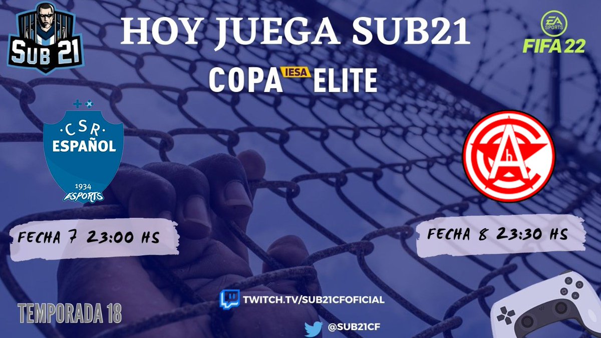 Sub21Cf's tweet photo. HOY JUEGA SUB⚪🔵
Últimas dos fechas de la semana, seguimos invictos... A seguir demostrando para que estamos 💪
#Supercopaiesa18
#carceleros
#lospibitosmaspicantesdelcondado https://t.co/DPh1l55ok8