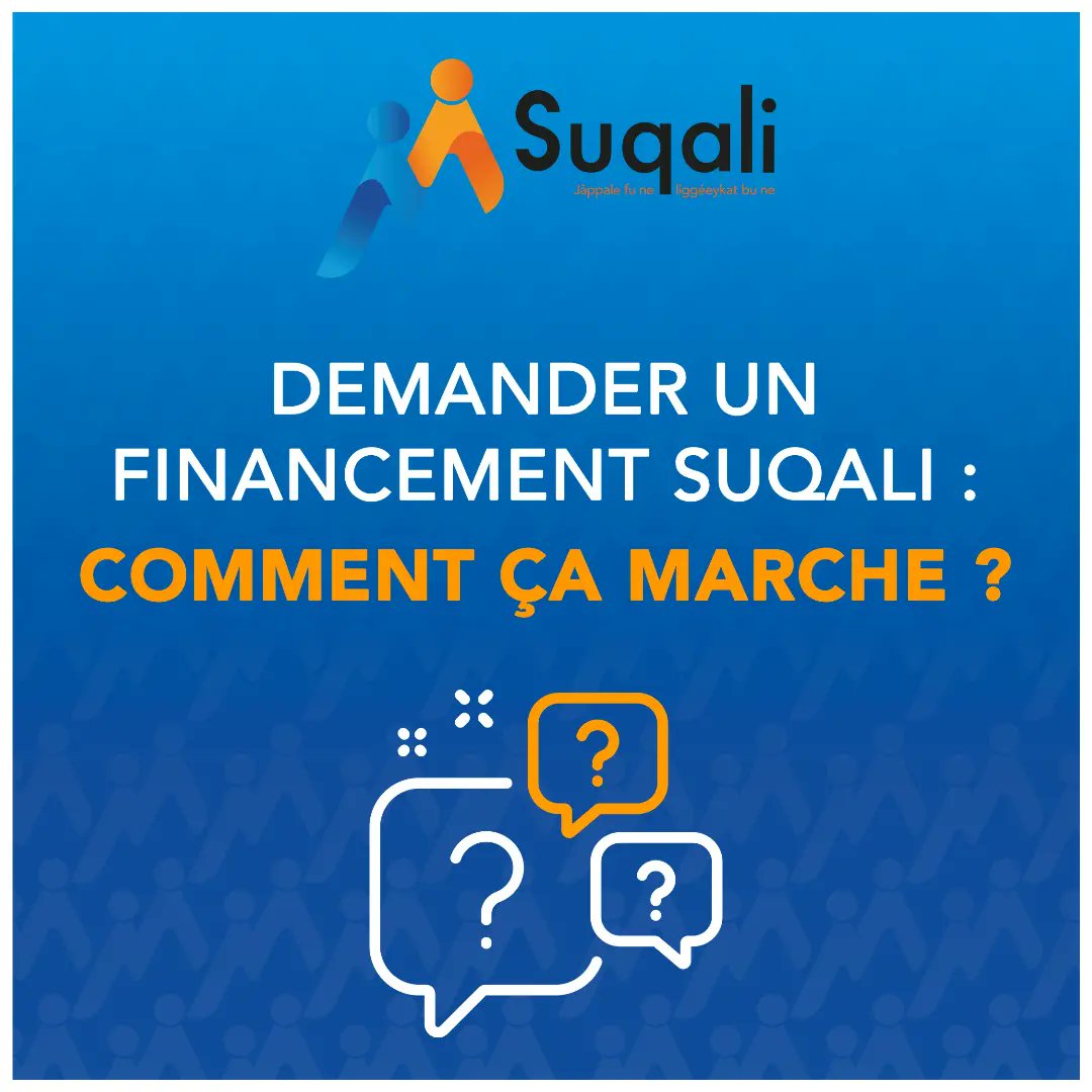 SuqaliSN's tweet photo. Thread: comment bénéficier d'un financement à travers SUQALI (1/4)
#Suqali #Liggeey #Entrepreneuriat #COVID19 #Kebetu https://t.co/lEvEeZqz6P