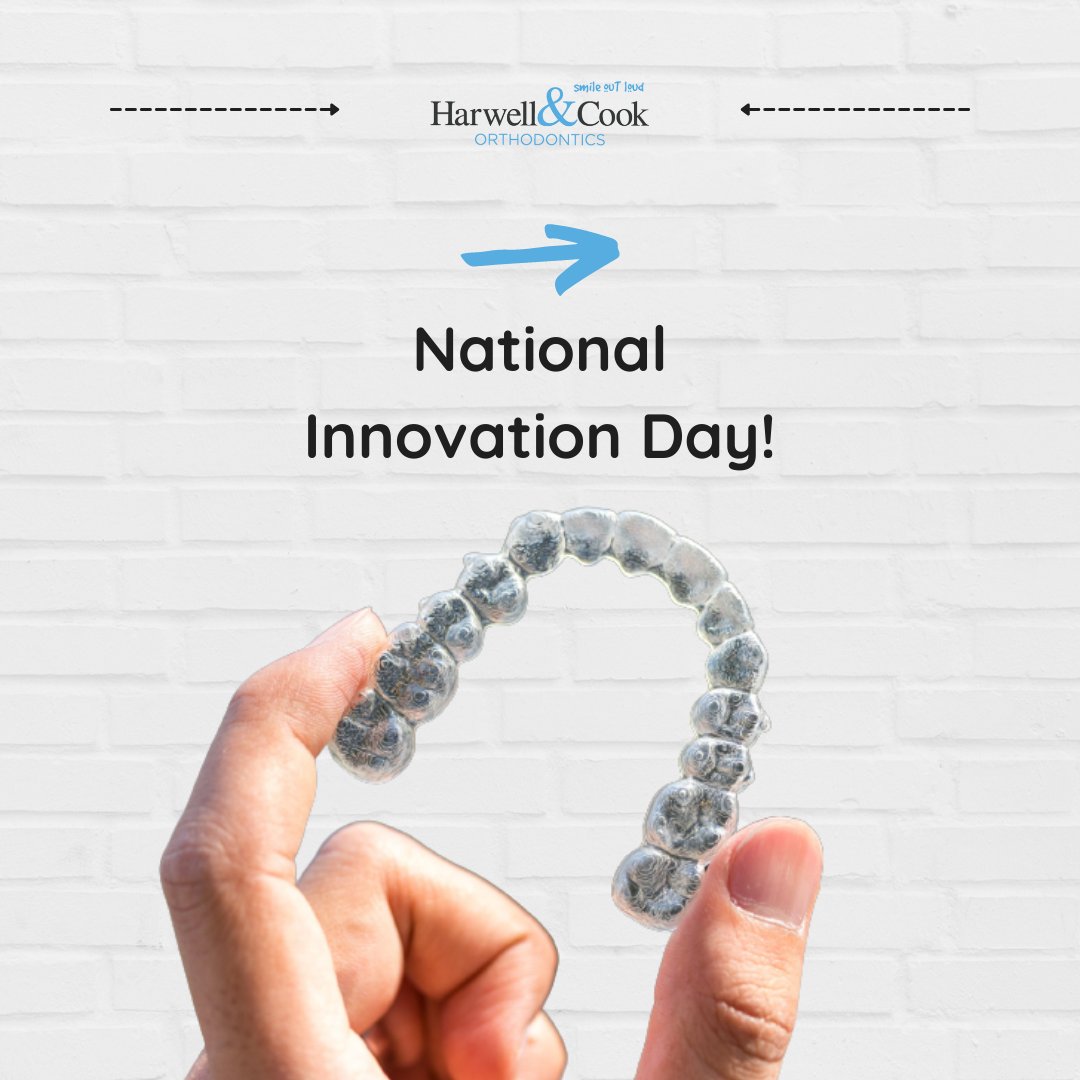 Today is #innovationday! ✨

We want to highlight this day because Harwell &amp; Cook is always looking for ways to improve the orthodontic experience and stay at the forefront of innovation in technology! 

You're always in good hands here! 🙌