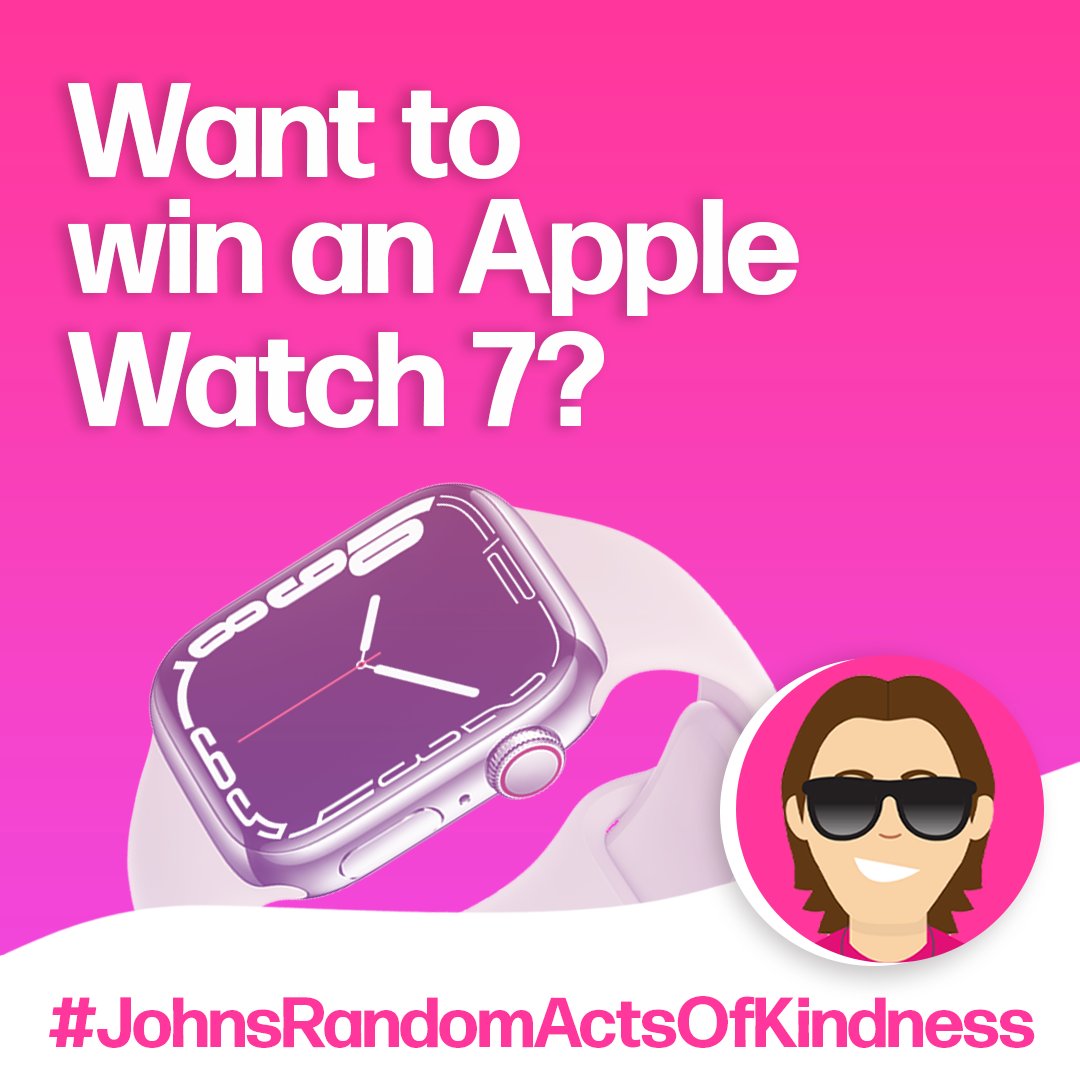 JohnLegere's tweet photo. What time is it? It's time for another #JohnsRandomActsOfKindness giveaway - and this giveaway isn't one to miss, it's the Apple Watch 7! To win, Quote RT with your best time-themed joke! The winner will be responded to at 3 PM ET. https://t.co/3JEiAJkhs7