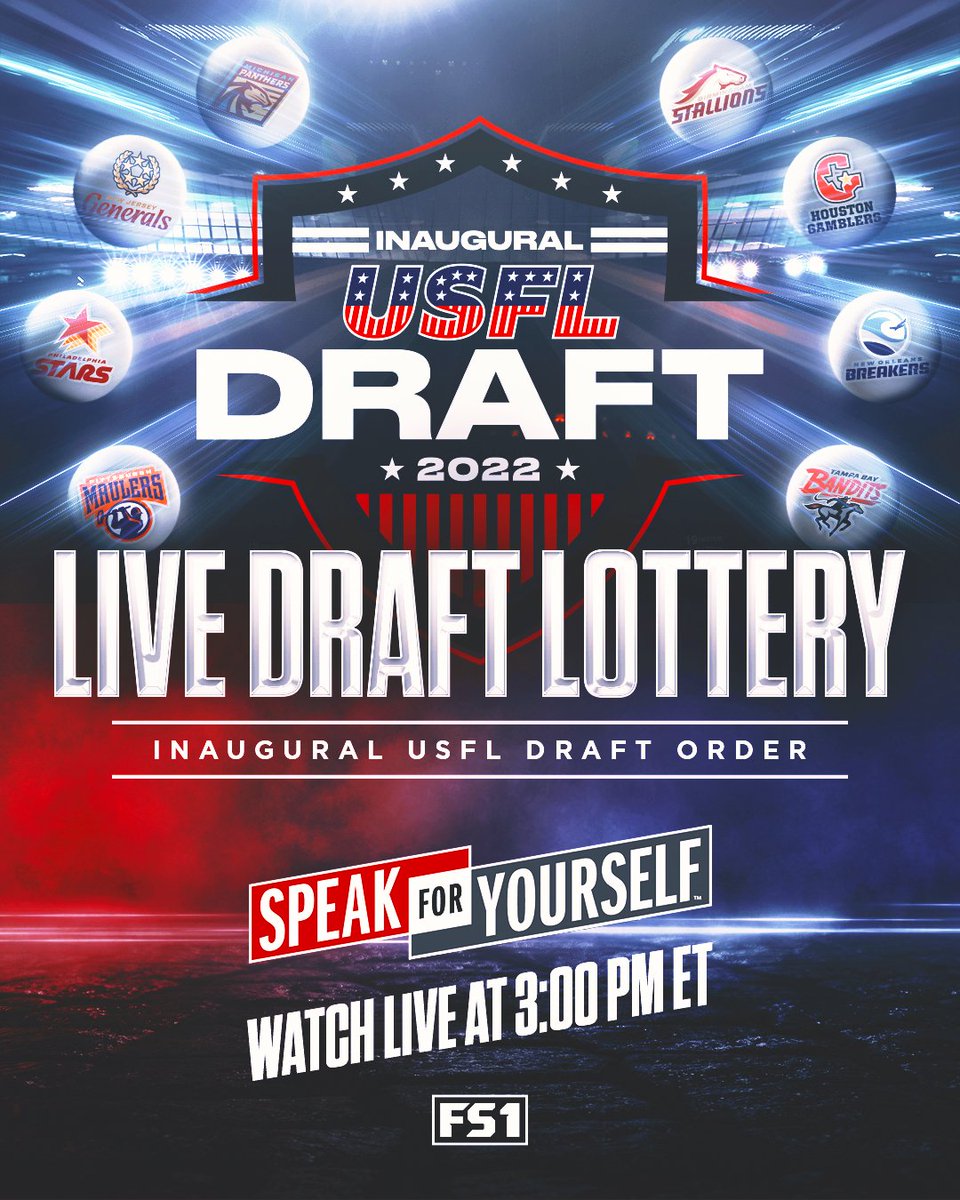 One more thing...

We are conducting the draft lottery live on @SFY at 3pm ET 🙌