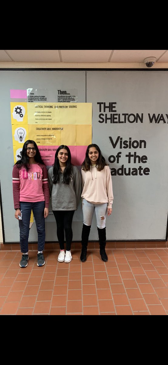 kriddleSHS's tweet photo. Shelton High School is proud to announce that we have 3 National Merit Scholarship finalists - Ashley Jacob, Ria Dalvi and Diya Patel. #gaelpride https://t.co/D9uOrTApuk