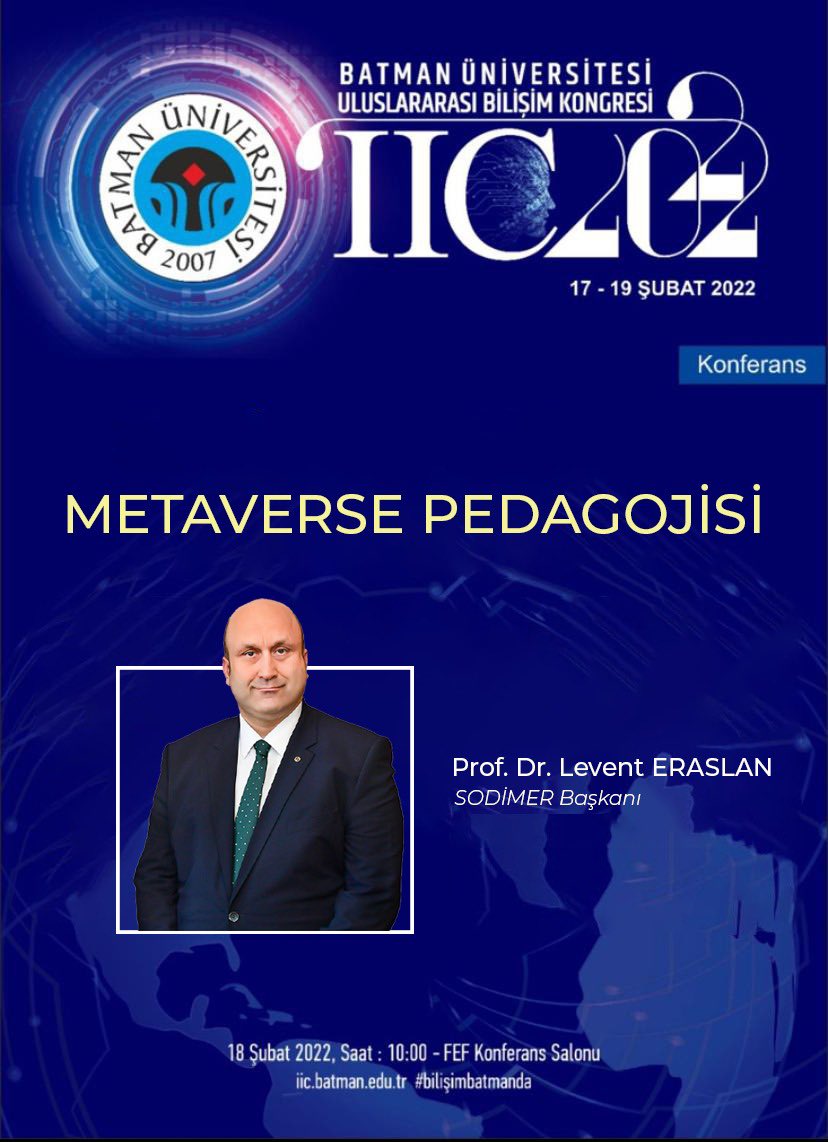 Metaverse ve eğitim ilişkisini tartışacağız. Gelecek çağın fırsatlarını tanımalı ve ona göre strateji geliştirmeliyiz.<a href="/SodimerTr/">SODİMER</a> #metaversepedagojisi