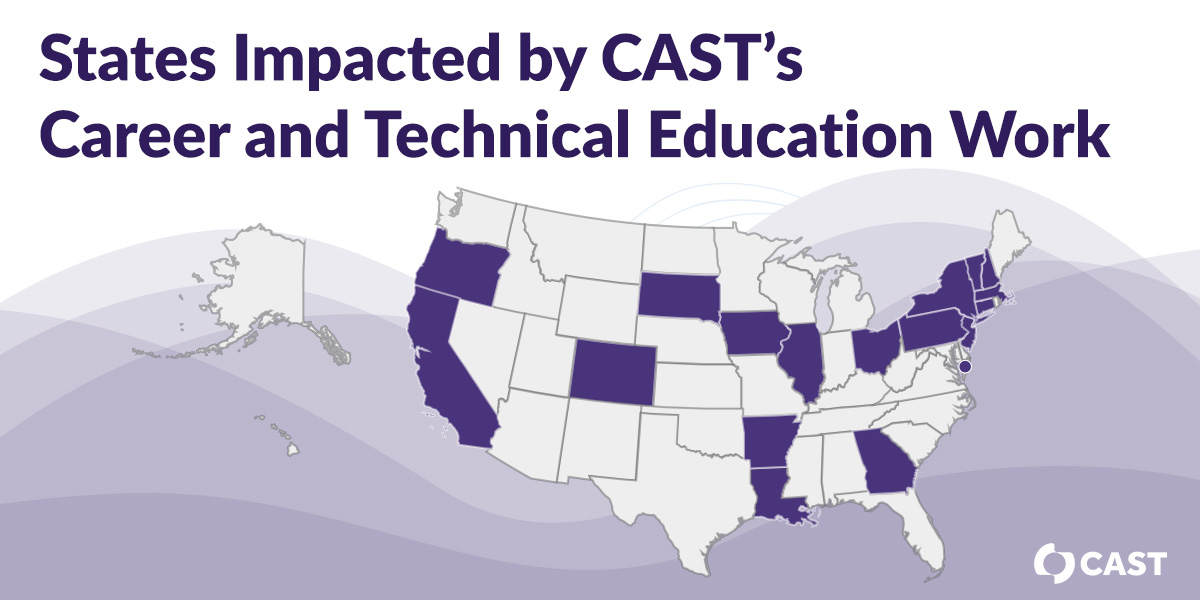 Our work in Career &amp; Technical Education (CTE) is growing! Learn more about our projects and initiatives helping to develop and sustain a more diverse and inclusive workforce: ow.ly/EUgJ50HT0ve #CTEmonth #CareerTechEd #UDLchat #UDL